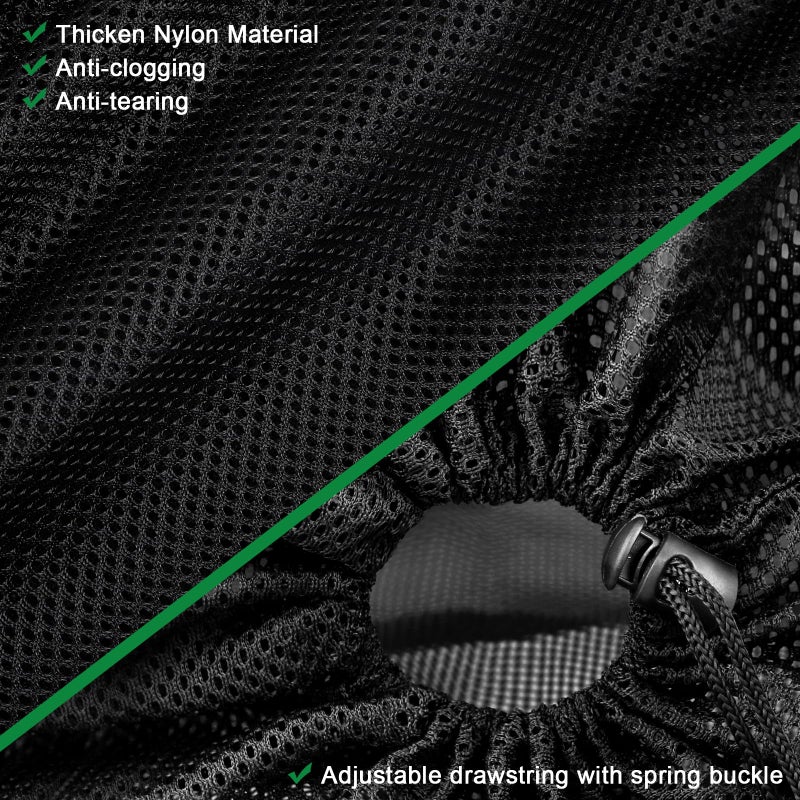 Hecaty Pump Barrier Bag, Pond Filter Bag, Anti-Clogging Cube Filter Box, Black Media Bag Pump Mesh Bag for Outdoor Water Fish Ponds(5 inch) - Image 3